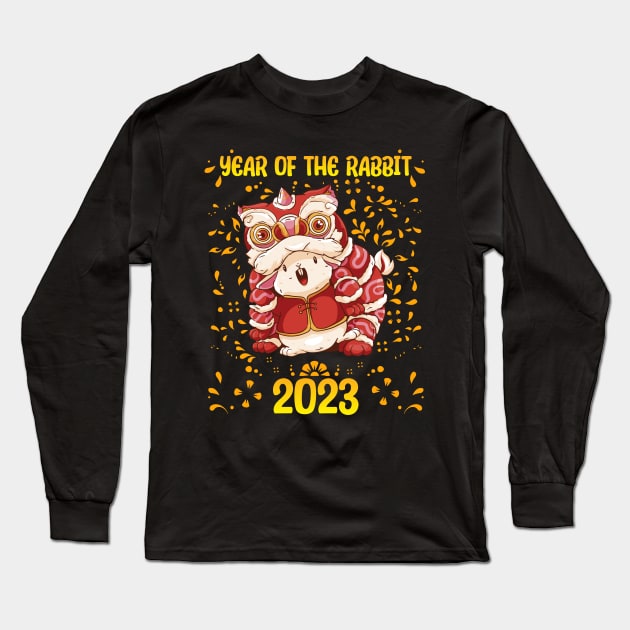 Good Luck Zodiac Happy Chinese New Year of the Rabbit Long Sleeve T-Shirt by star trek fanart and more